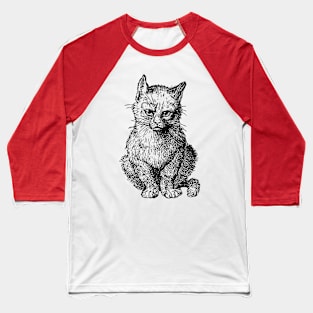 Little Kitten Baseball T-Shirt